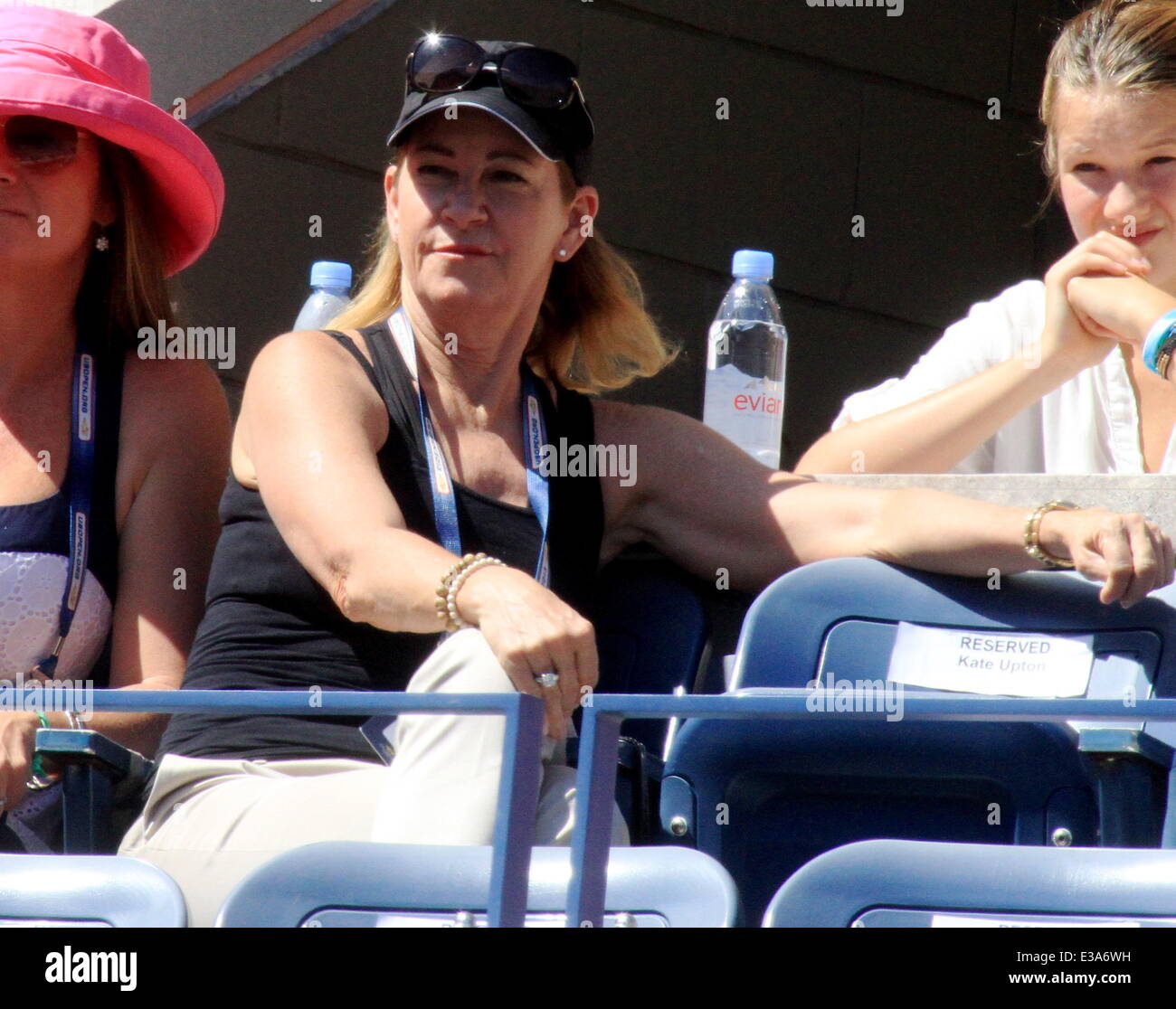 Jour 13 célébrités assister à US Open Tennis avec : Chris Evret Où : New York, NY, United States Quand : 08 août 2013 Banque D'Images