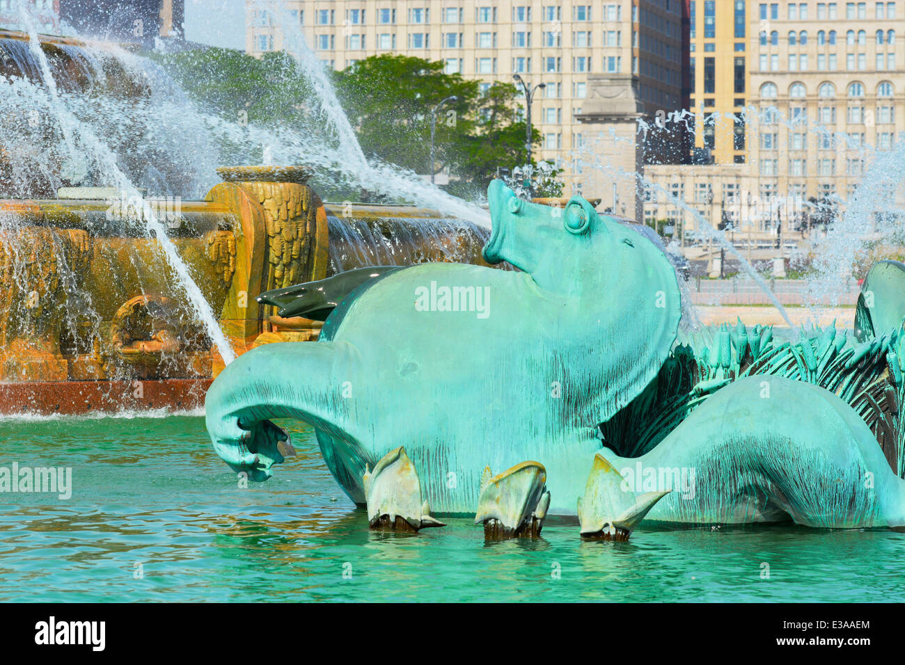 Fontaine de Buckingham, Grant Park, fontaines, Chicago Illinois Banque D'Images