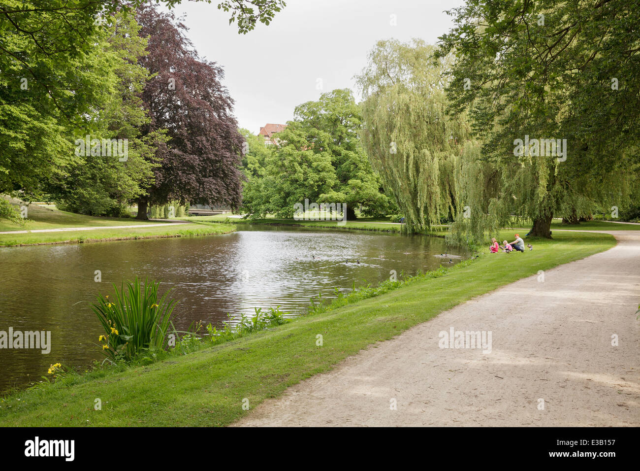 Le Schlosspark, Celle, Basse-Saxe, Allemagne Banque D'Images