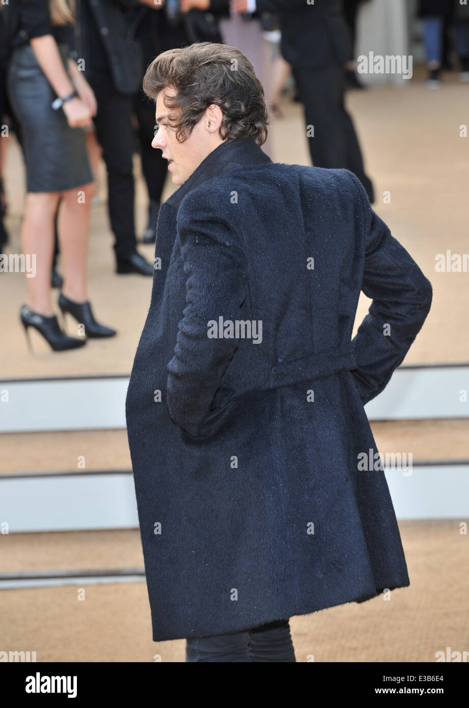 London Fashion Week SS14 - Burberry Prorsum tenue à Kensington Gardens - Arrivées avec Harry Styles : où : London, Royaume-Uni Quand : 16 août 2013 Banque D'Images