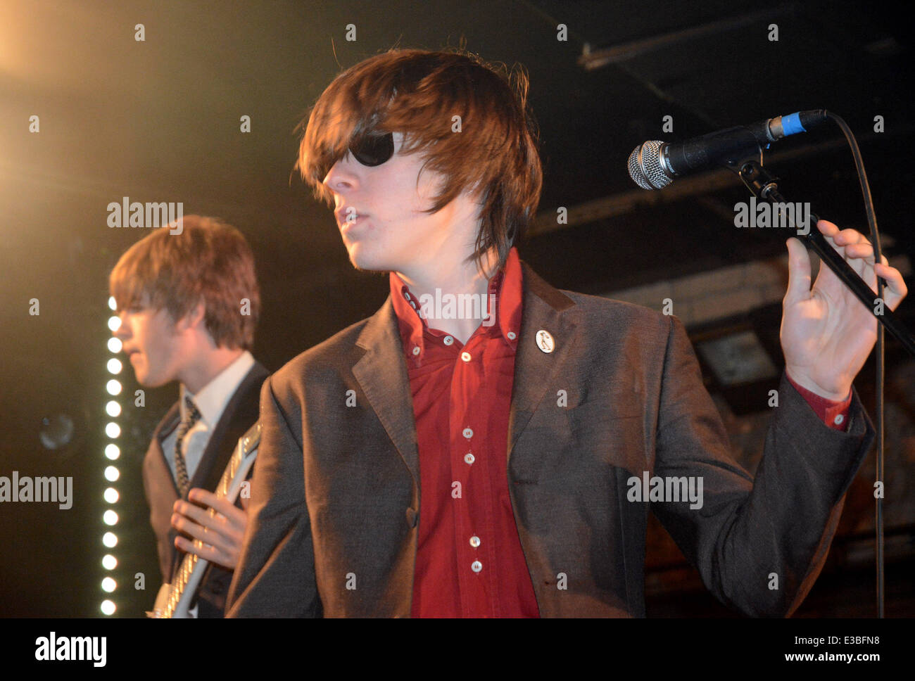 The Strypes effectuer en direct à la vedette En vedette : The Strypes Où : Belfast, Royaume-Uni Quand : 18 août 2013 Banque D'Images