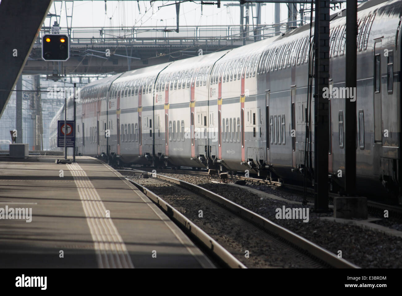 Les transports publics en Suisse Geneve Banque D'Images