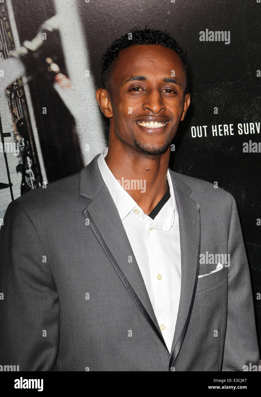Premiere de Columbia Pictures" "Capitaine Phillips" tenue à l'Academy of Motion Picture Arts and Sciences comprend : Fayçal Ahmed Où : Los Angeles, California, United States Quand : 30 août 2013 Banque D'Images