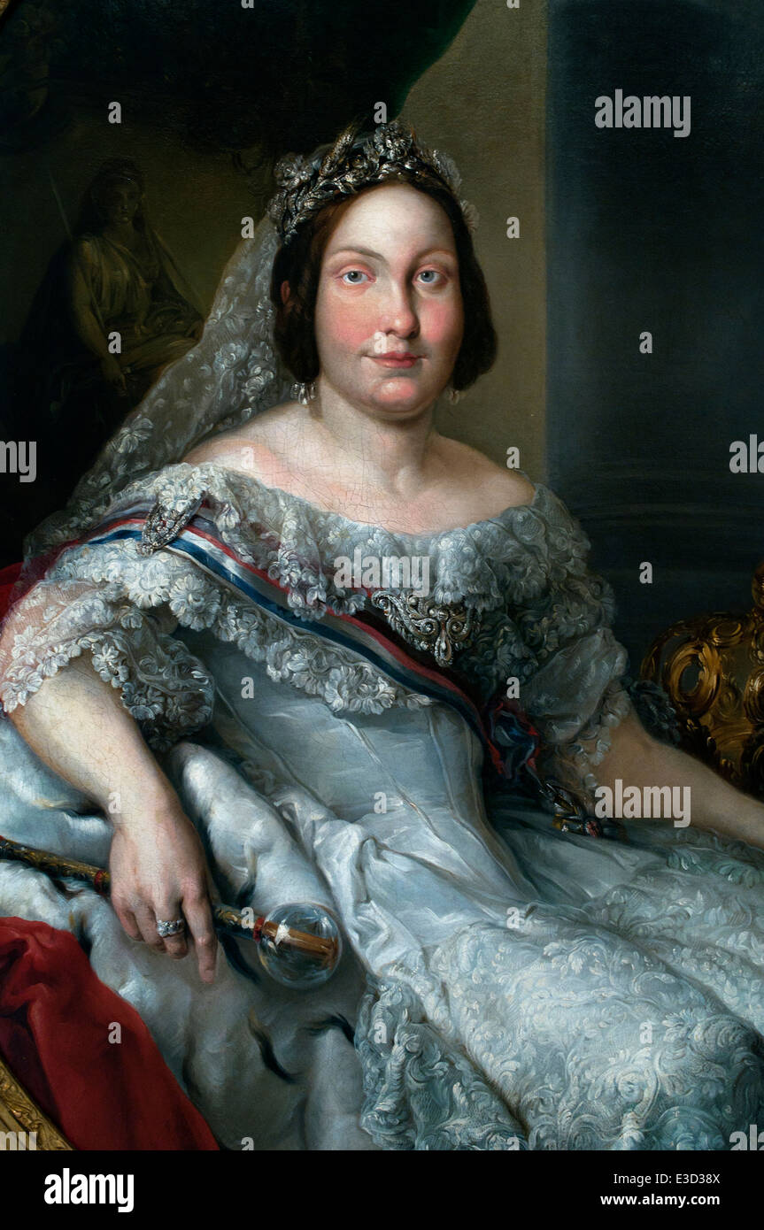 Portrait de la Reine Isabel II (1830 - 1904) 1843 Vicente Lopez Portana Espagnol Espagne 1772-1850 Banque D'Images
