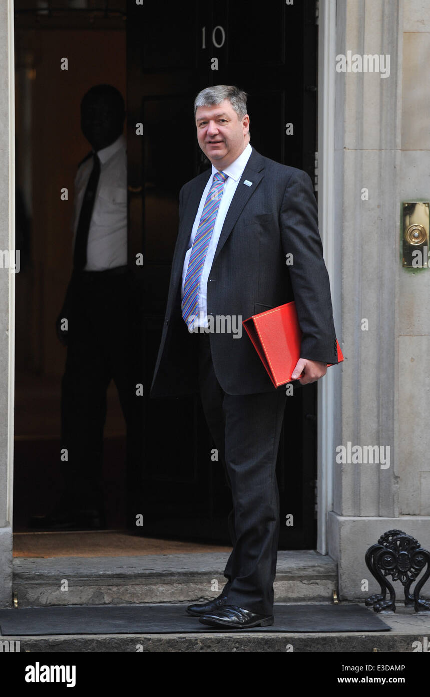 Ministres et députés arrivent au 10 Downing Street pour une réunion du Cabinet comprend : Alistair Carmichael Où : London, United Kingdo Banque D'Images