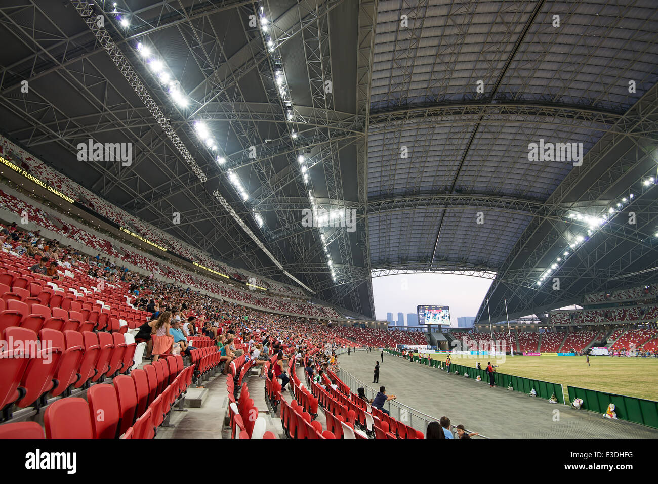 Nouveau Stade National de Singapour Banque D'Images