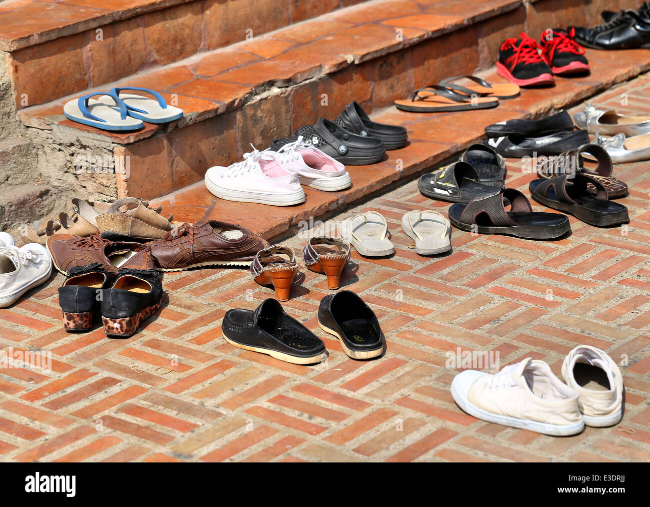 différentes chaussures Banque D'Images