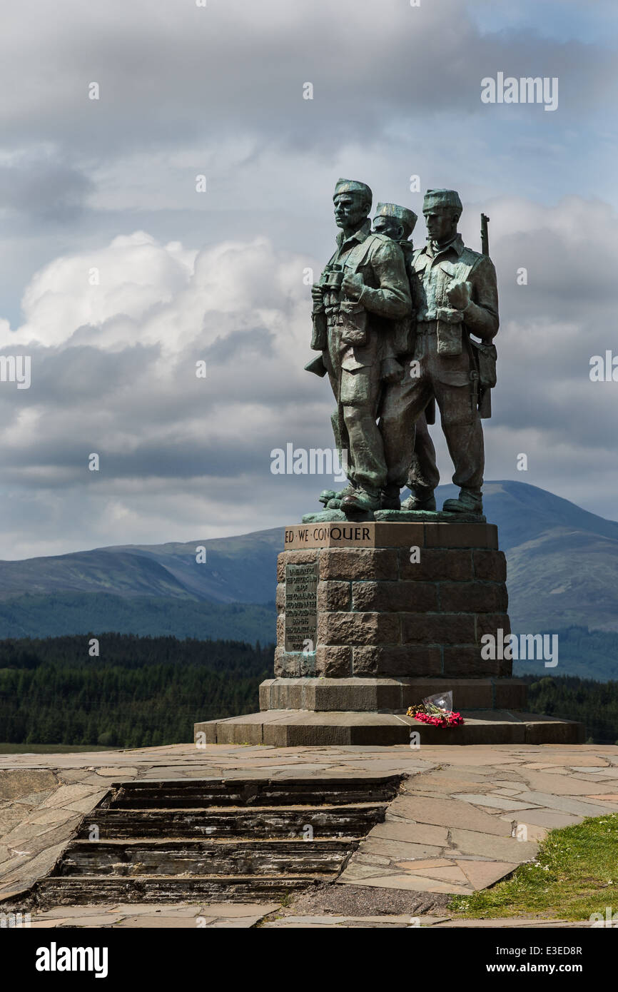 Mémorial Commando à Spean Bridge Banque D'Images