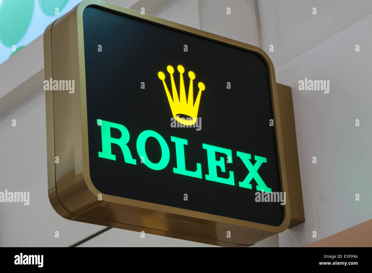 Rolex Store Se connecter Banque D'Images