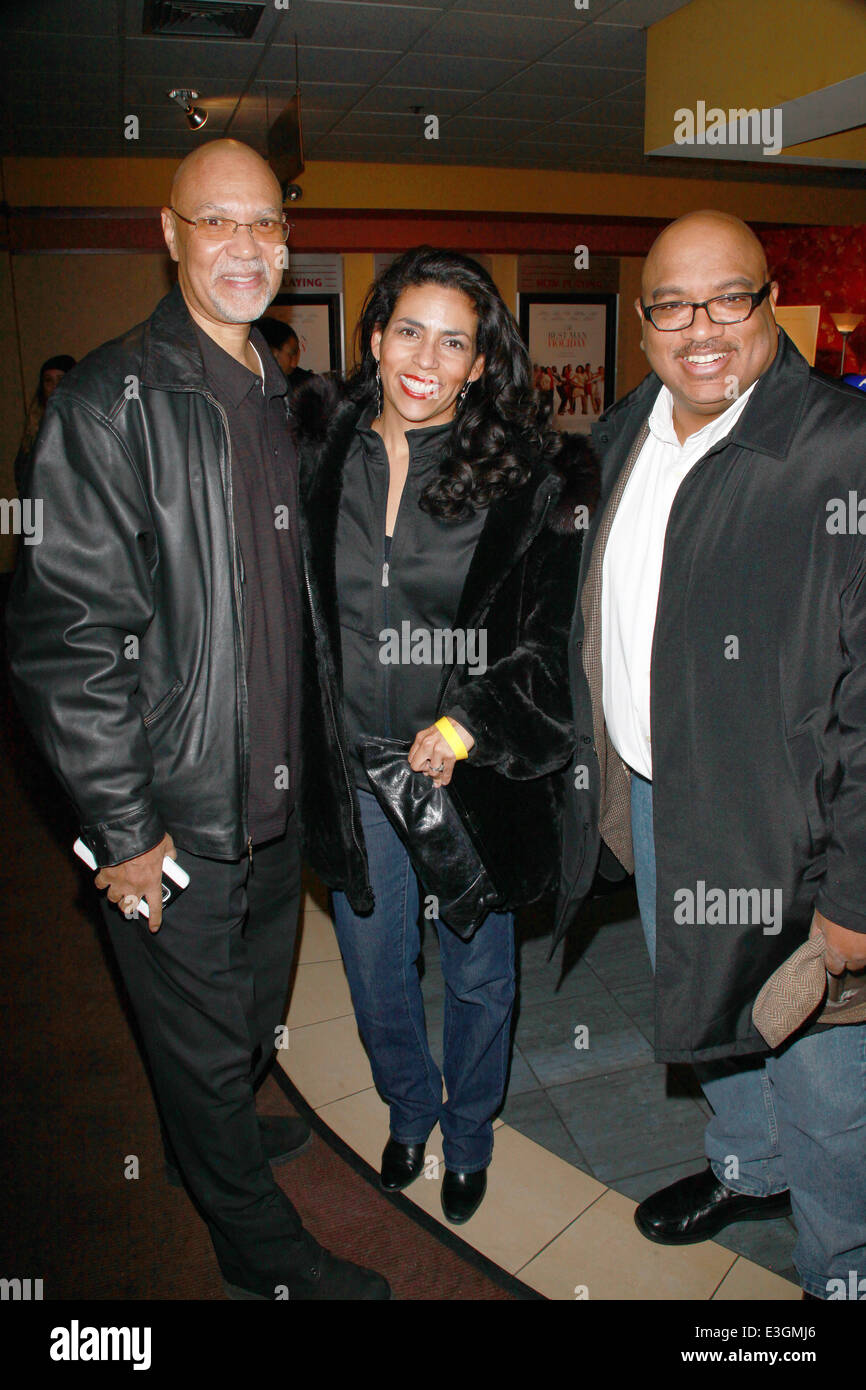 New York un événement spécial organisé par Malcolm D. Lee de la meilleure maison de l'homme à l'Bowtie Cinema Chesea 260 West 23rd Street comprend : Warrington Hudlin,Tonya Stephney,Bill Stephney Où : NYC, New York, United States Quand : 12 Nov 2013 Banque D'Images