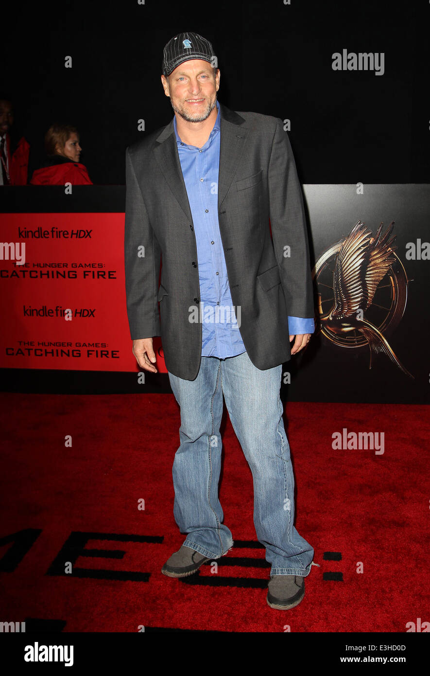 The Hunger Games : Catching Fire - Los Angeles Première Mondiale au Nokia Theater L.A. Vivre avec : Woody Harrelson Où : Los Angel Banque D'Images