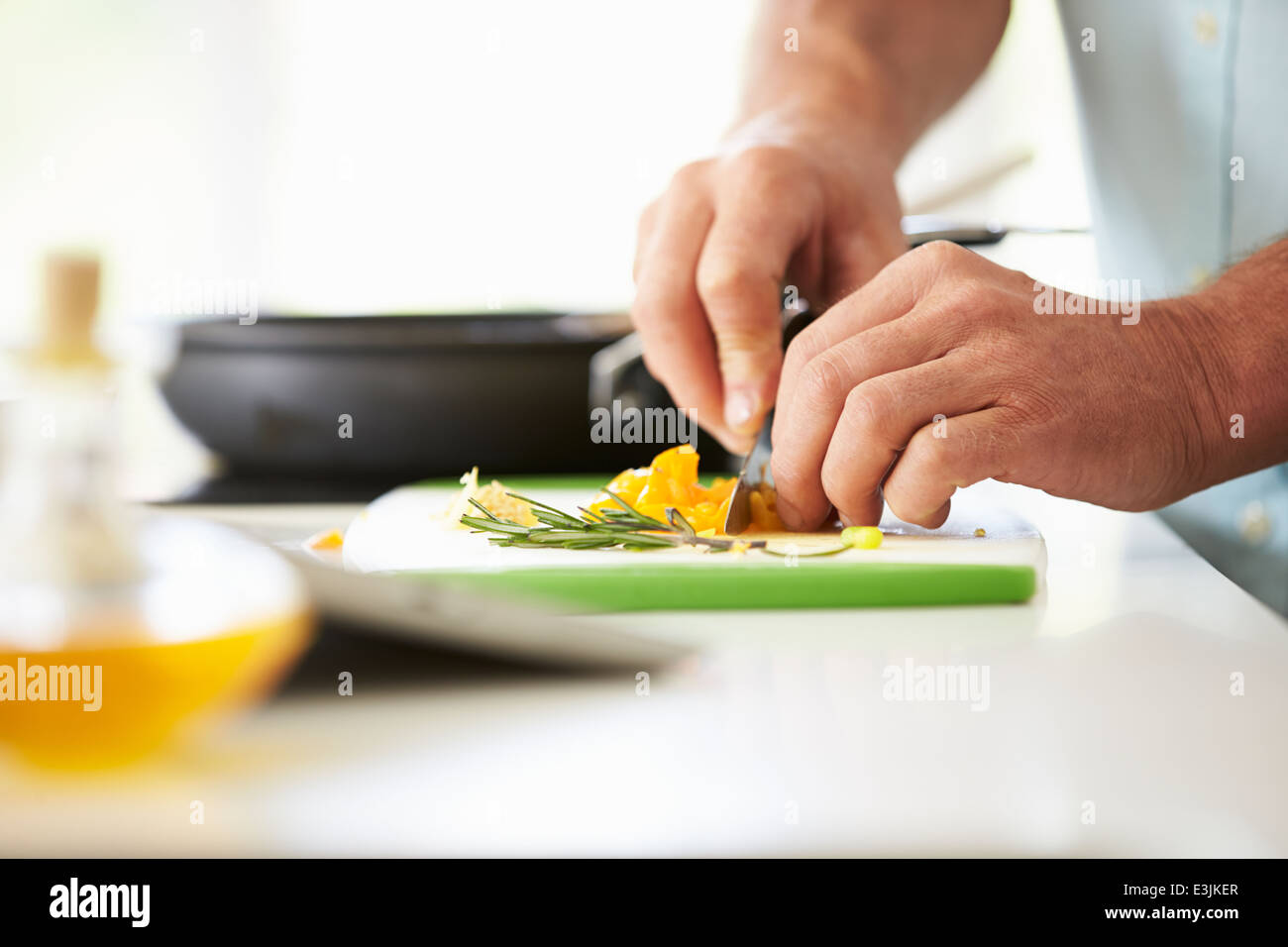 La préparation de repas pour les ingrédients Banque D'Images