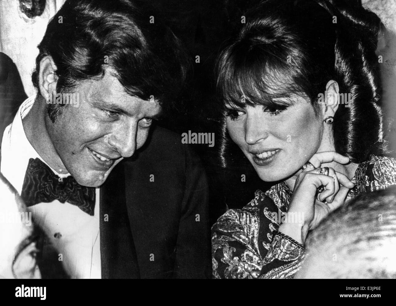 John Paul Getty et Dina talitha pol, 1967 Banque D'Images