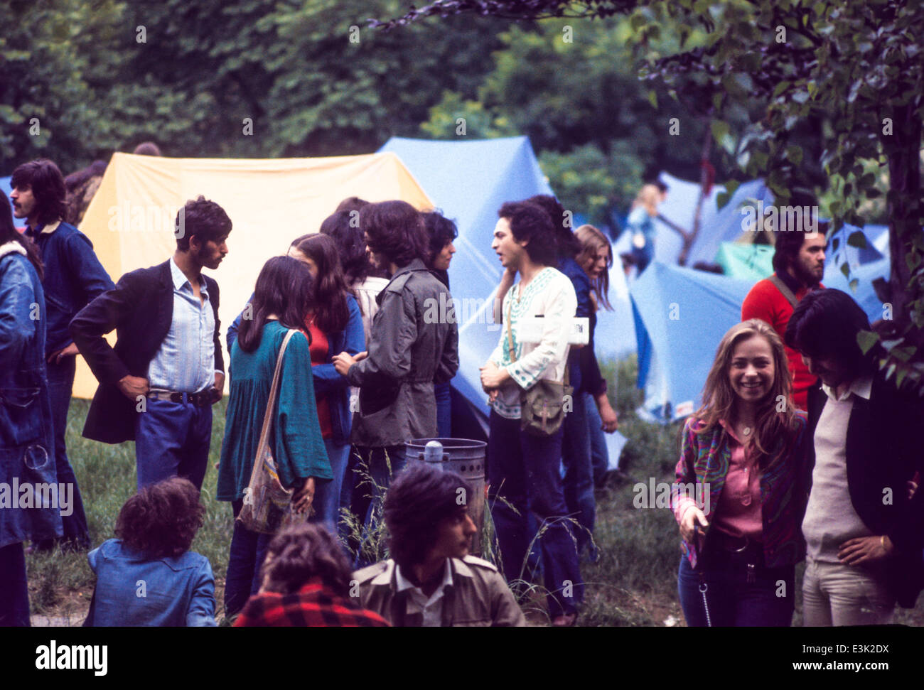 Festival de musique pop,70's Banque D'Images