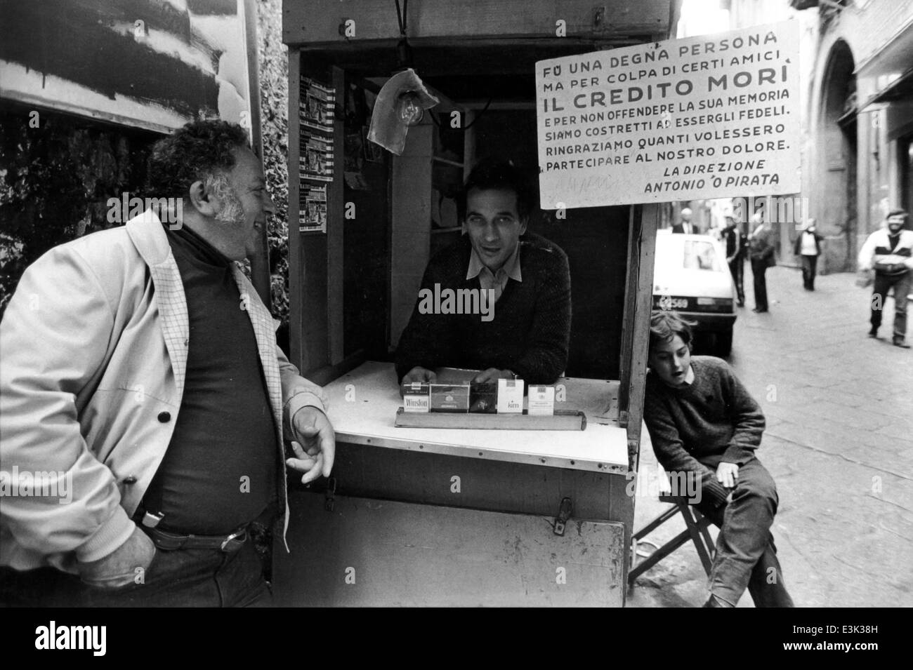 La contrebande de cigarettes,naples,Italie,70s Banque D'Images