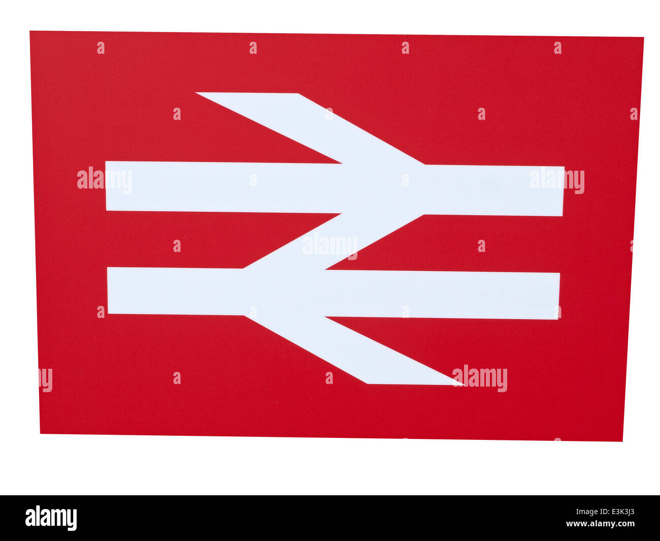 Logo British rail sign close up close-up libre de découper découpe cut-out Banque D'Images