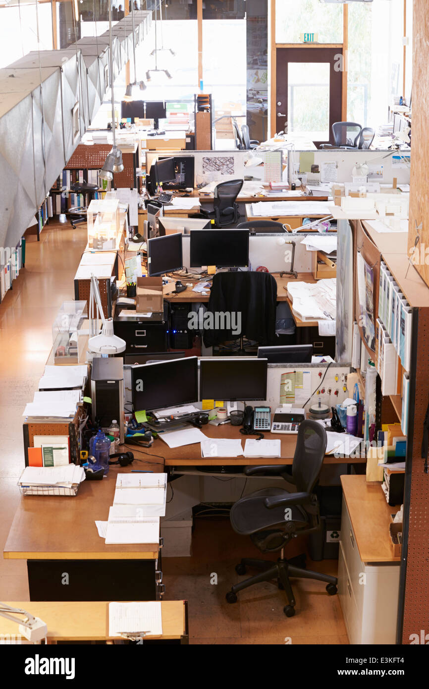 Vide intérieur du bureau d'architecte Banque D'Images