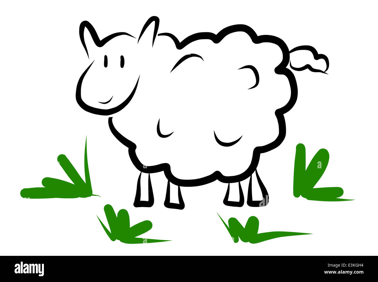 Illustration d'un mouton Banque D'Images