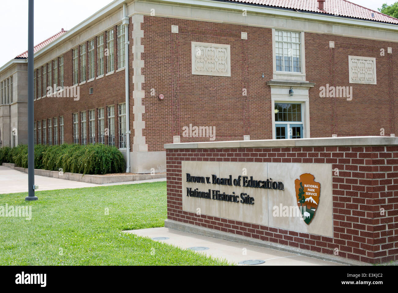 Topeka, Kansas - l'affaire Brown c. Board of Education Lieu historique national. Banque D'Images