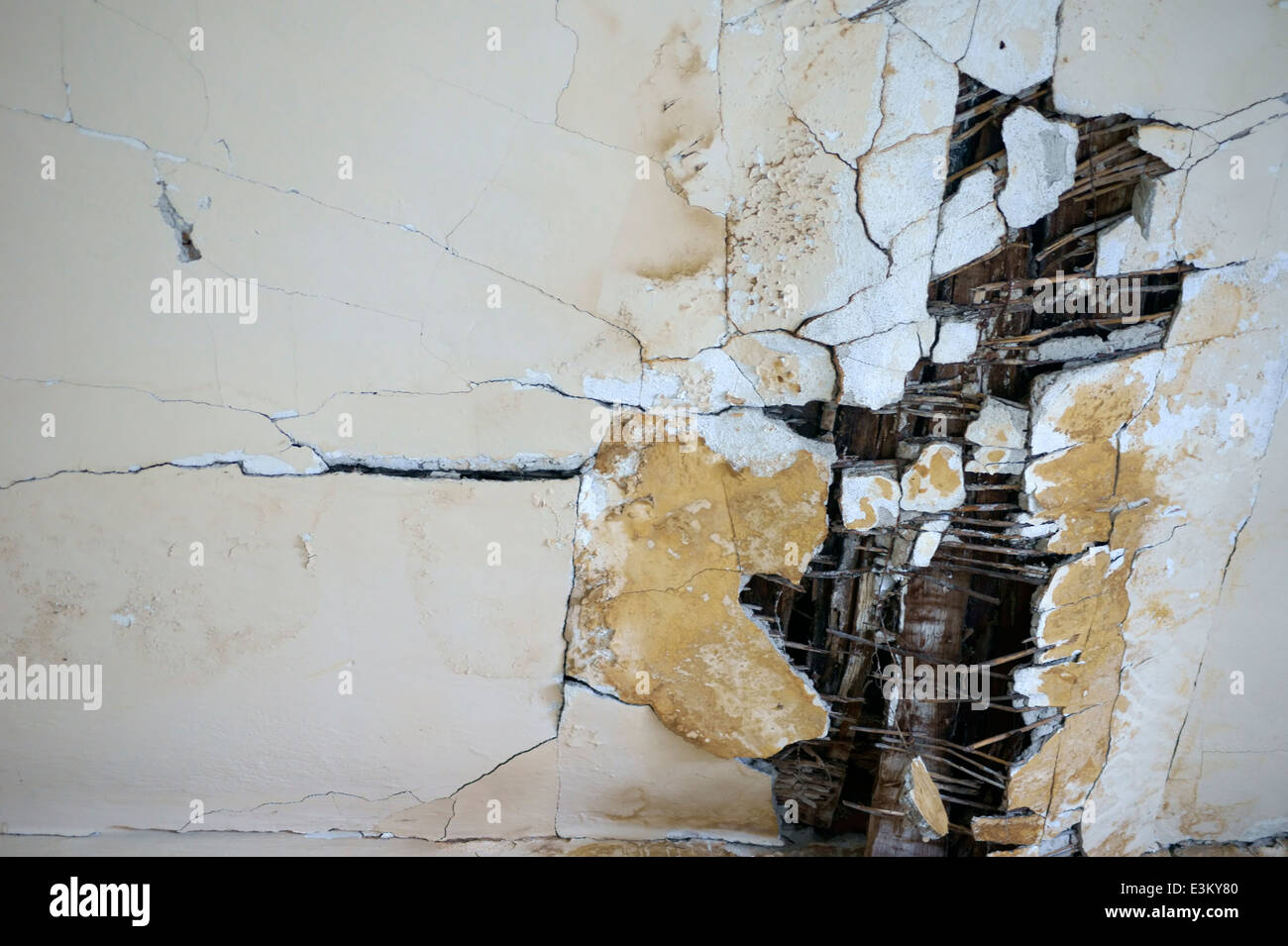 Plafond en ruine Banque D'Images