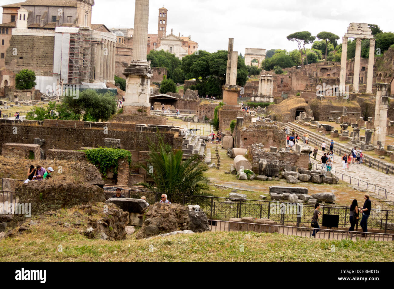 Le Forum de Rome Banque D'Images