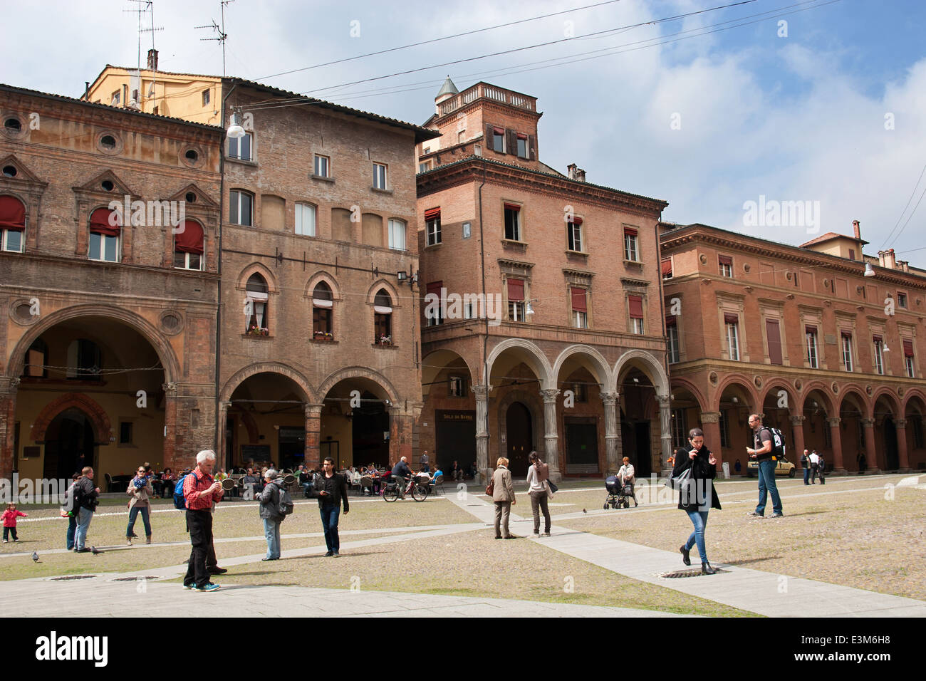 La place San Stefano, Bologne Banque D'Images