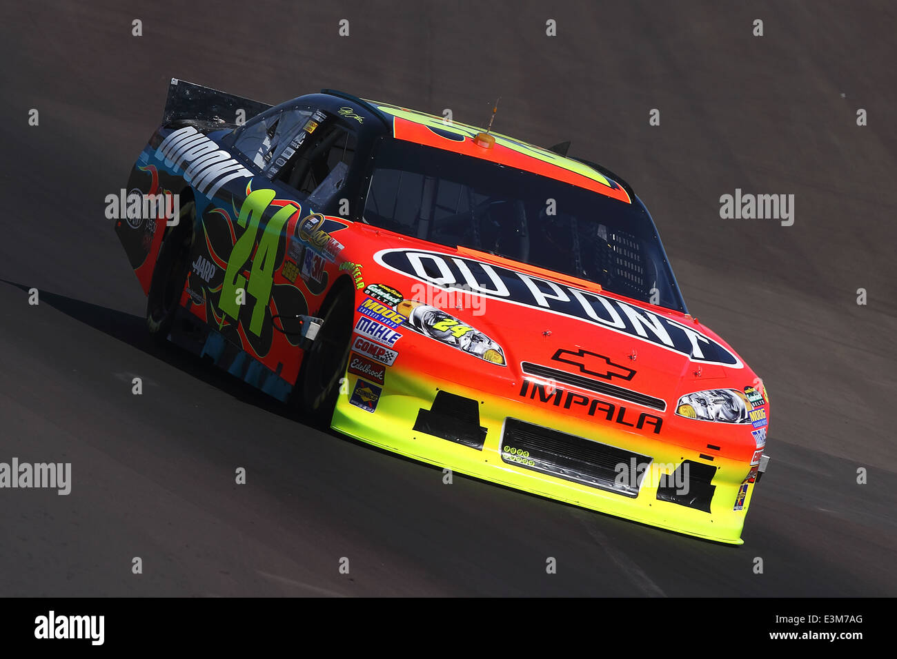 AVONDALE, Arizona - OCT 5 : Jeff Gordon (24) prend sex tours durant une piste NASCAR Sprint Cup session de test le 5 octobre, 2011 à PIR Banque D'Images