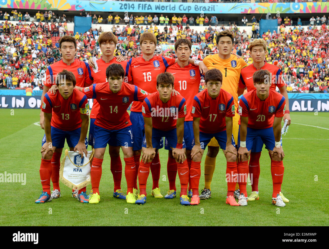 Equipe De Corée Du Sud De Football Joueurs www.alamyimages.fr