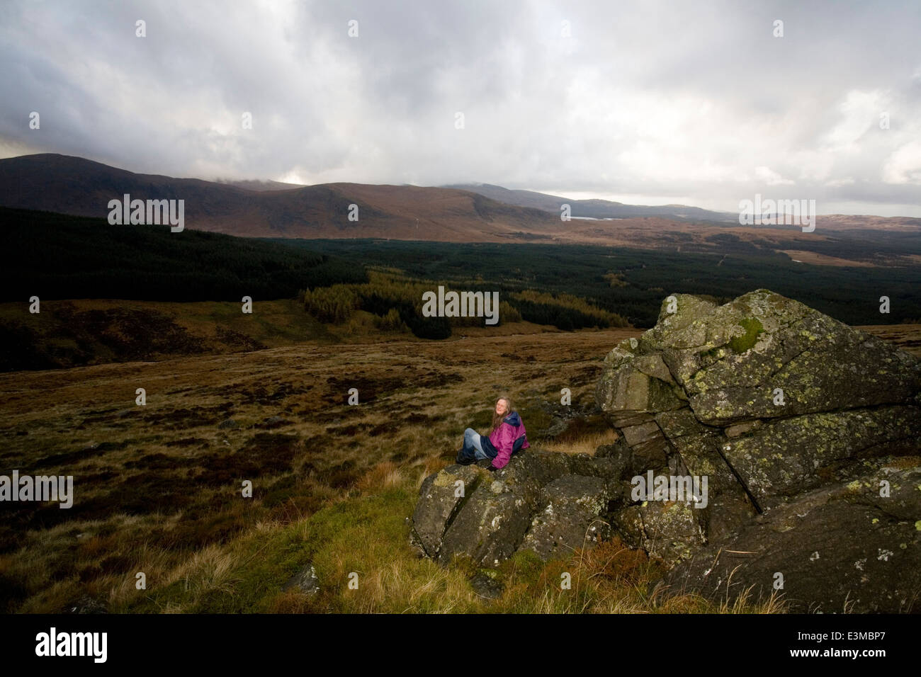 Galloway Forest Park dans et autour de l'Rhinns de Kells et l'arrière de la colline Bothy Bush Banque D'Images