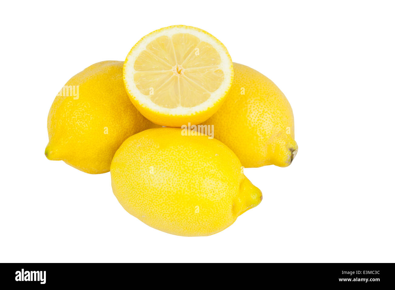 Zitronen freigestellt Banque D'Images