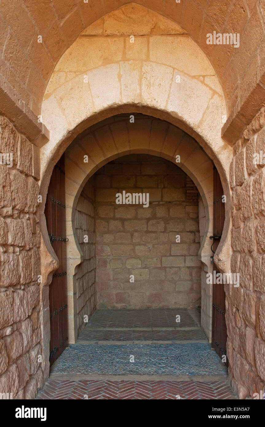 L'Alcazaba, forteresse de la Mota, Alcala la Real, Jaen-province, région d'Andalousie, Espagne, Europe Banque D'Images