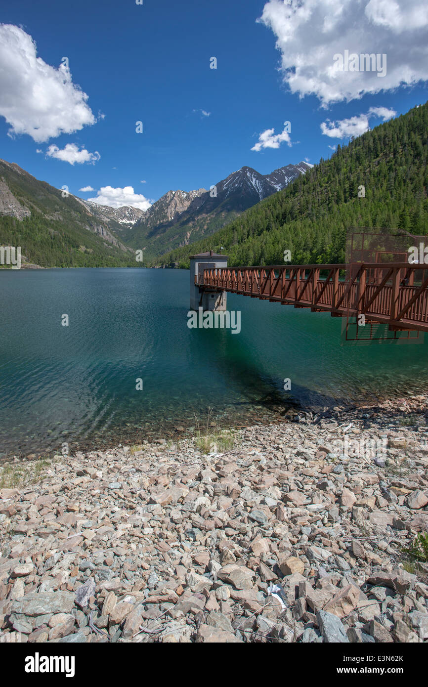 Fonctionnalité au lac MacDonald. Banque D'Images