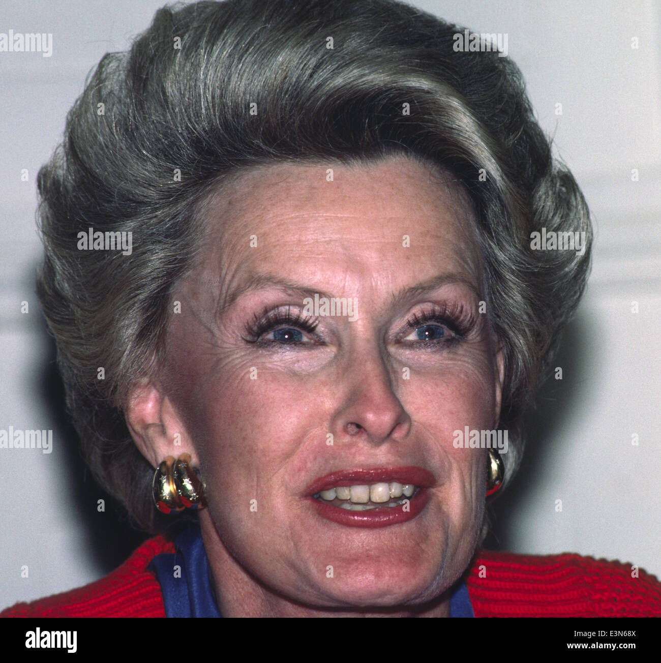 Actrice, Dina Merrill, 1986, San Francisco Banque D'Images