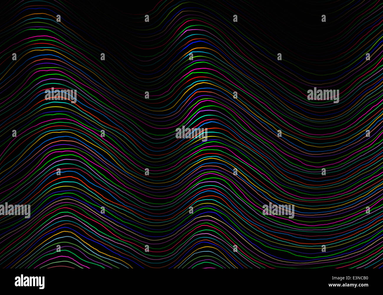 Full Frame shot de vagues multicolores Banque D'Images