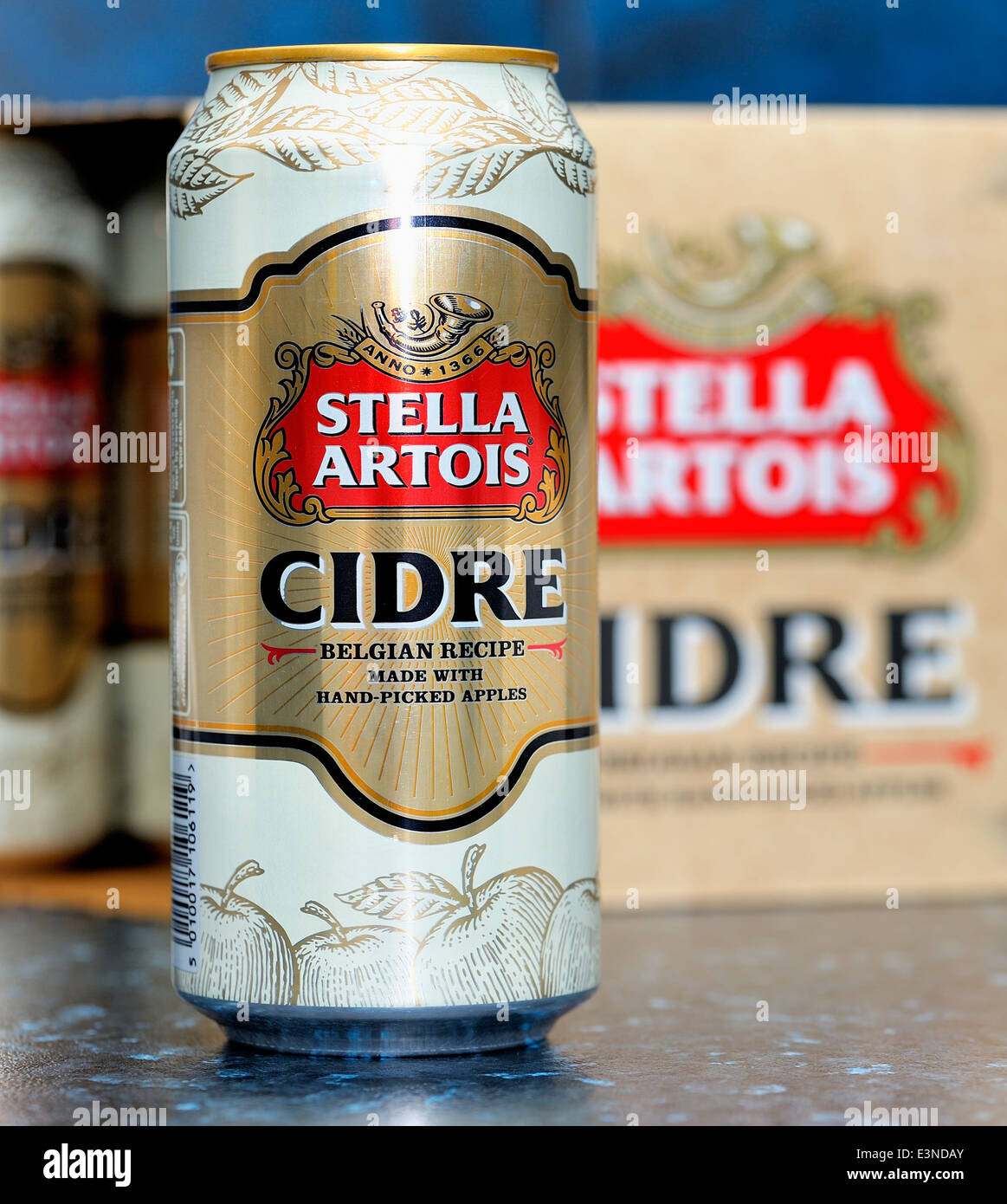 Un peut de Stella Artois Cidre Banque D'Images