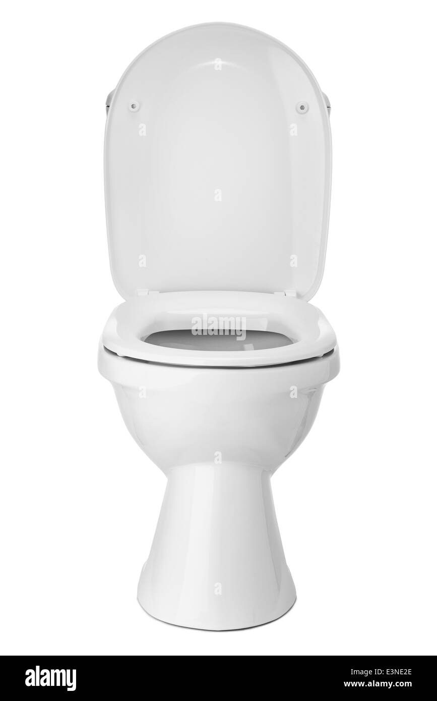 La cuvette des toilettes sur fond blanc Photo Stock Alamy