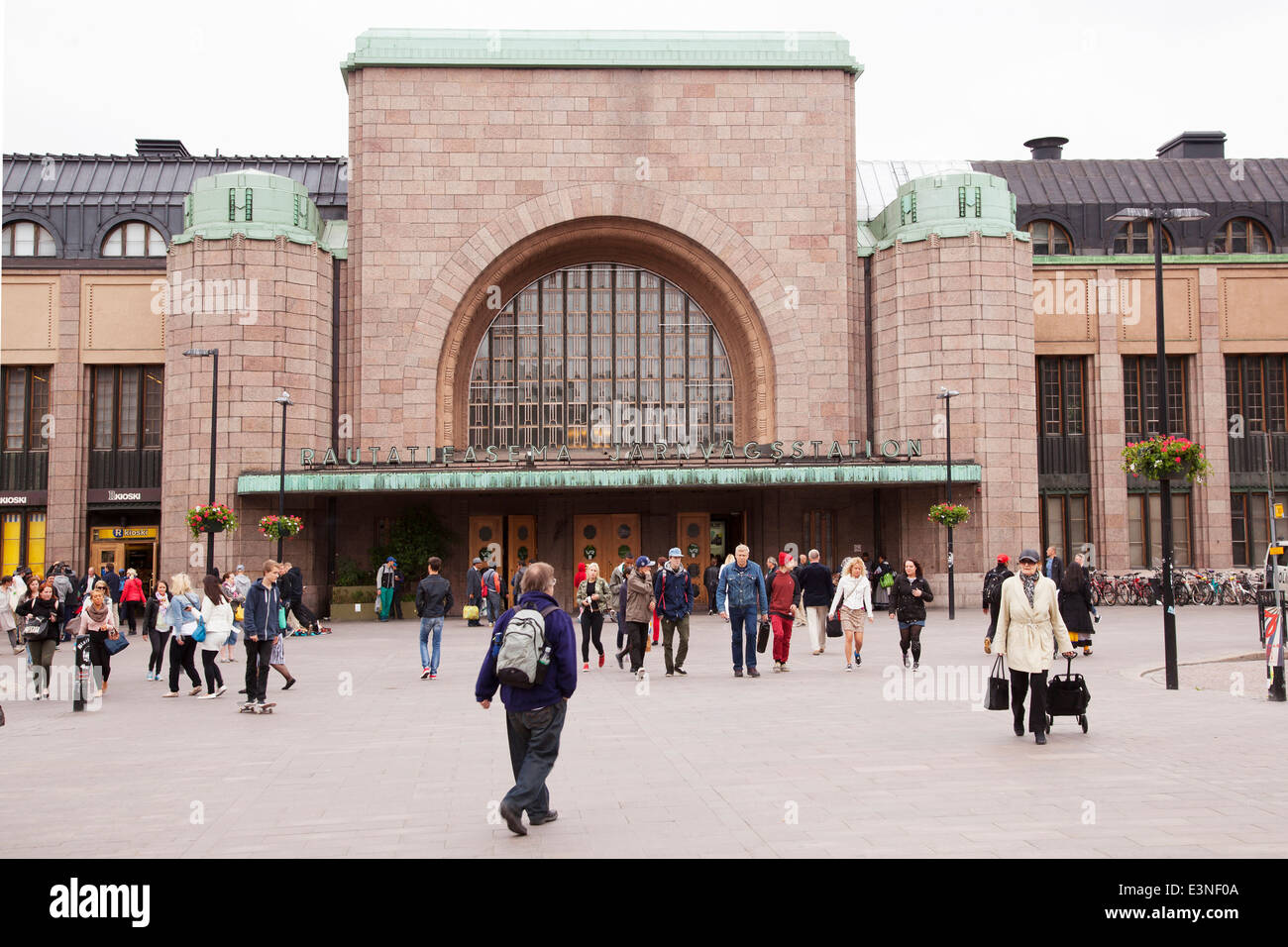 Gare principale de la capitale de la Finlande Helsinki Banque D'Images