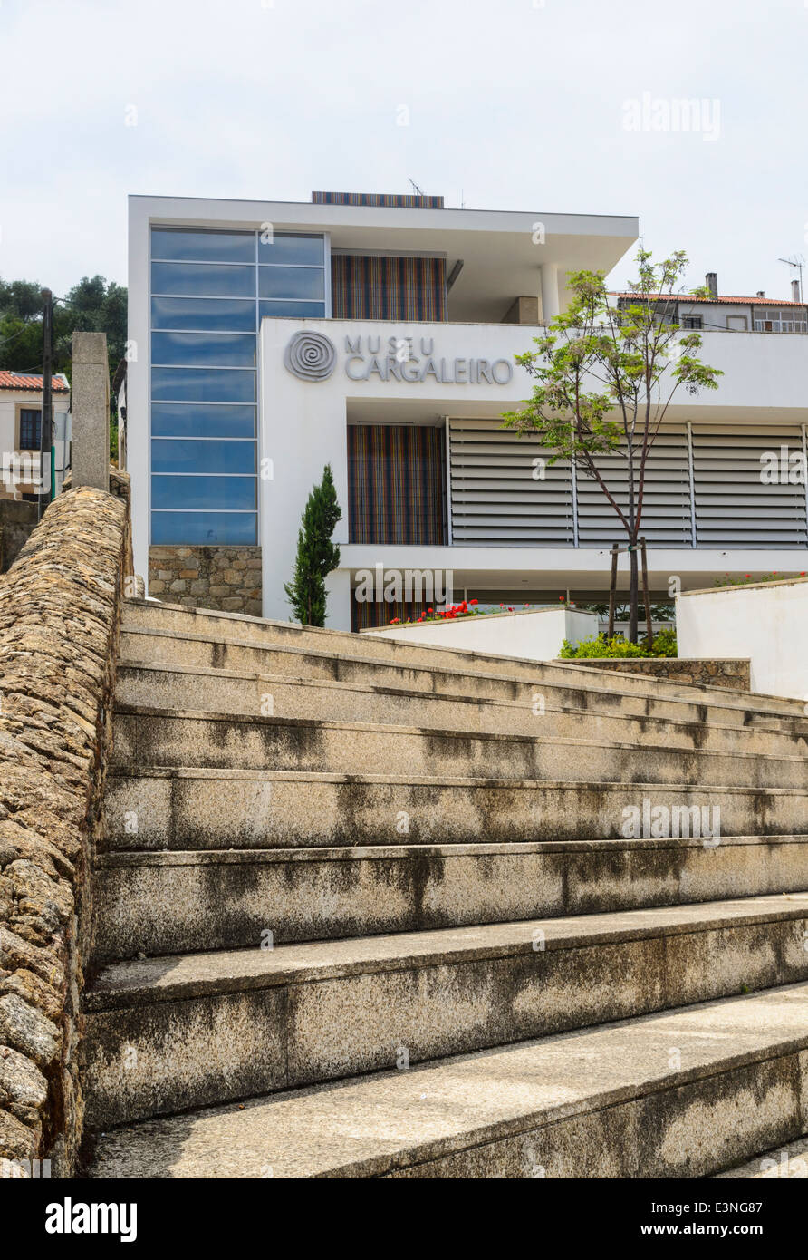 Le bâtiment moderne du Musée Cargaleiro à Castelo Branco, Portugal Banque D'Images