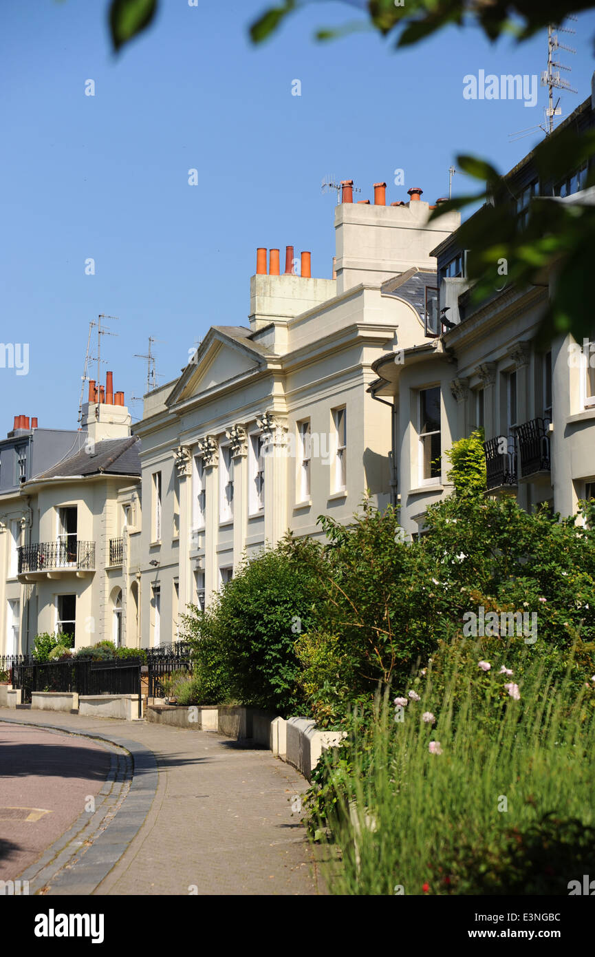 Hanover Crescent propriété chère Brighton - Hanover Crescent a été la maison de Sir Rowland Hill, l'auteur du poste Penny Banque D'Images