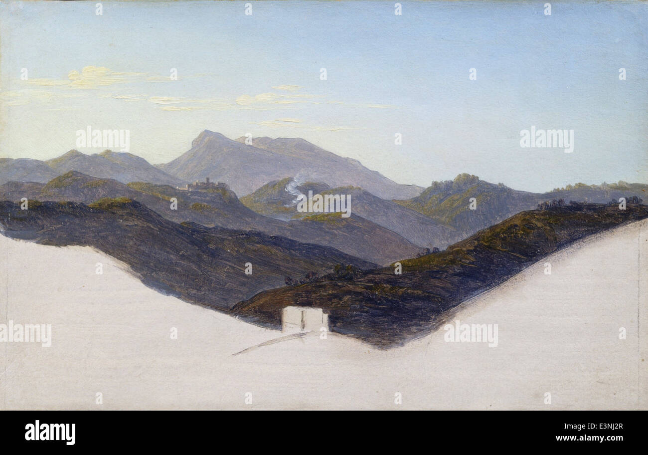 Heinrich Reinhold - Vue du Monte San Vito avec Guadagnolo dans la distance - 1822 - Musée rencontré - New-York Banque D'Images
