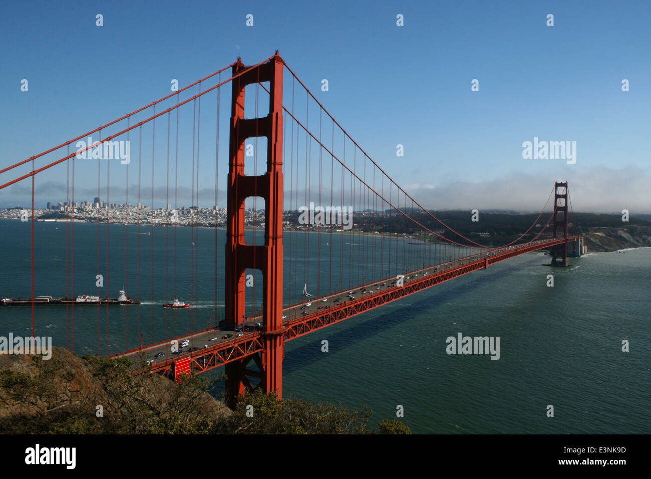 San Francisco Golden Gate Bridge Banque D'Images