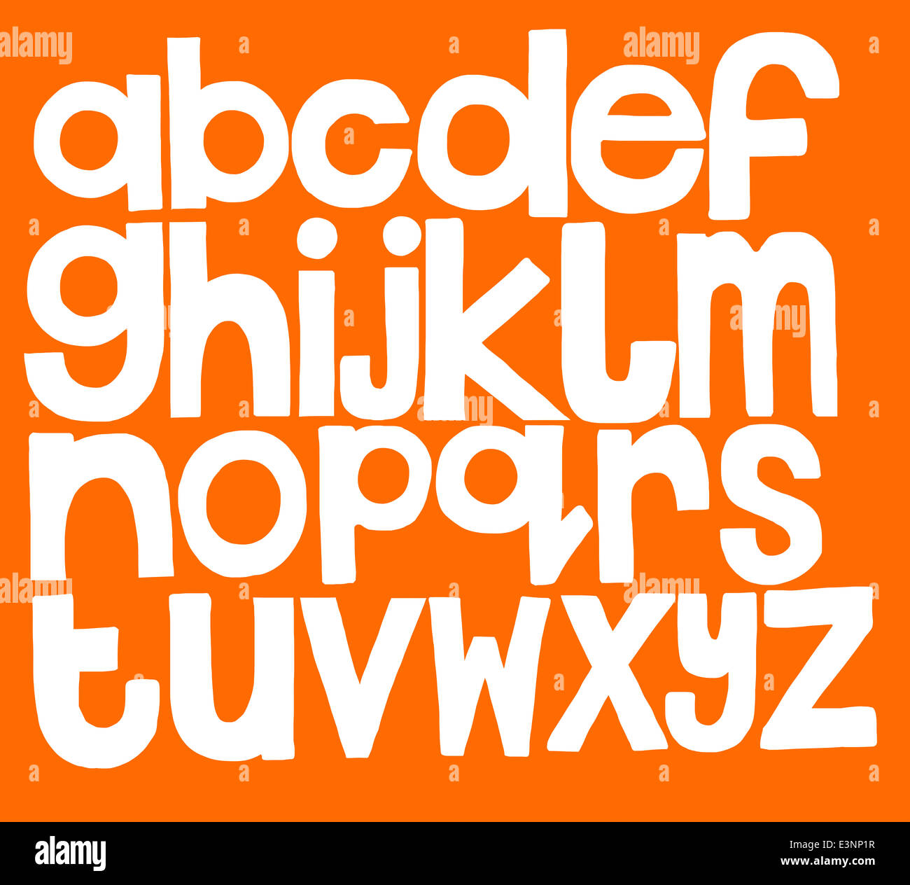 Illustration de l'alphabet Banque D'Images