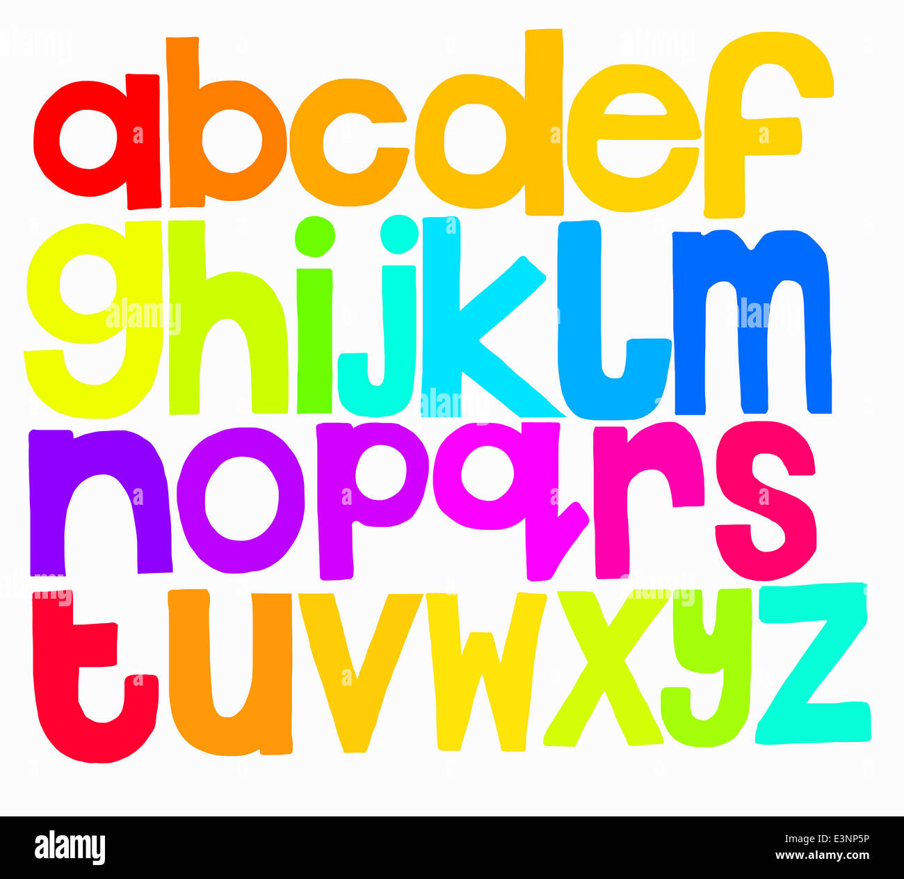 Illustration de l'alphabet Banque D'Images