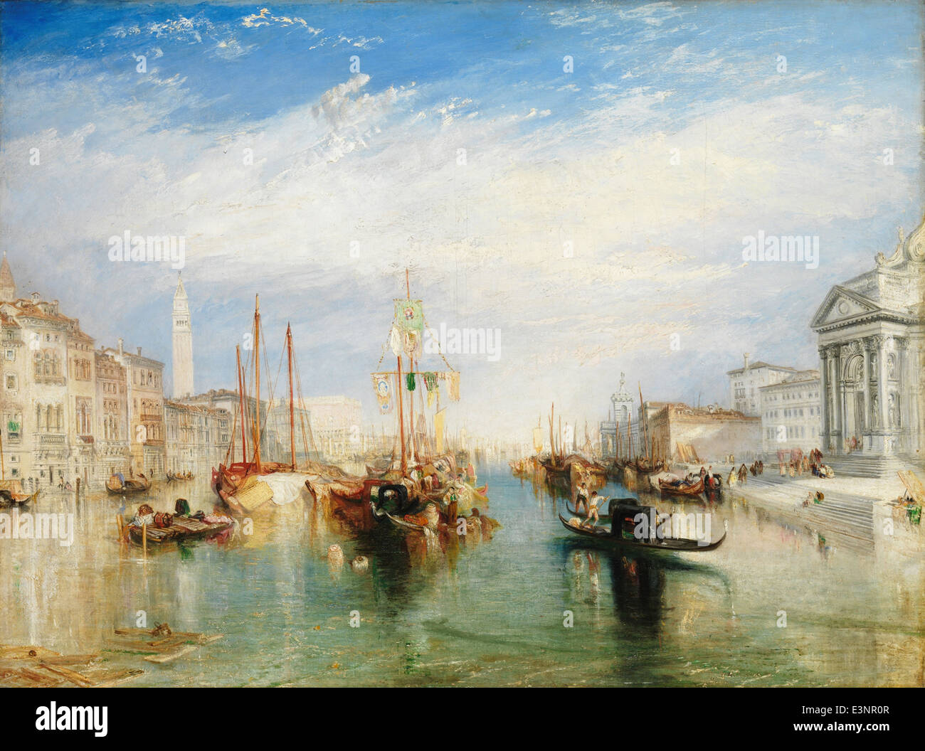 Joseph Mallord William Turner - Venise, du porche de la Madonna della Salute - 1835 Banque D'Images