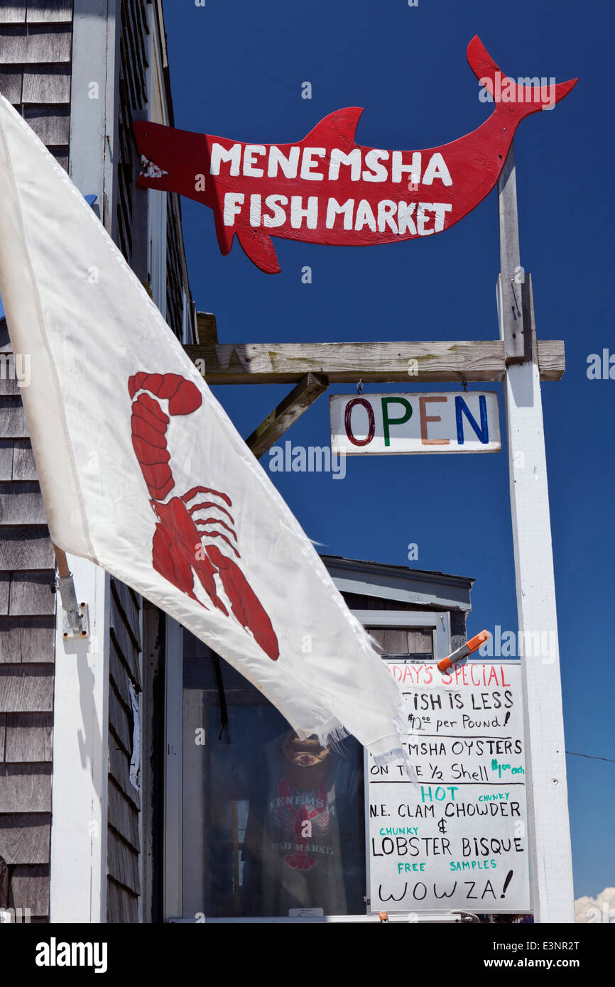 Lobster Shack Menemsha Martha's Vineyard Massachusetts USA Banque D'Images