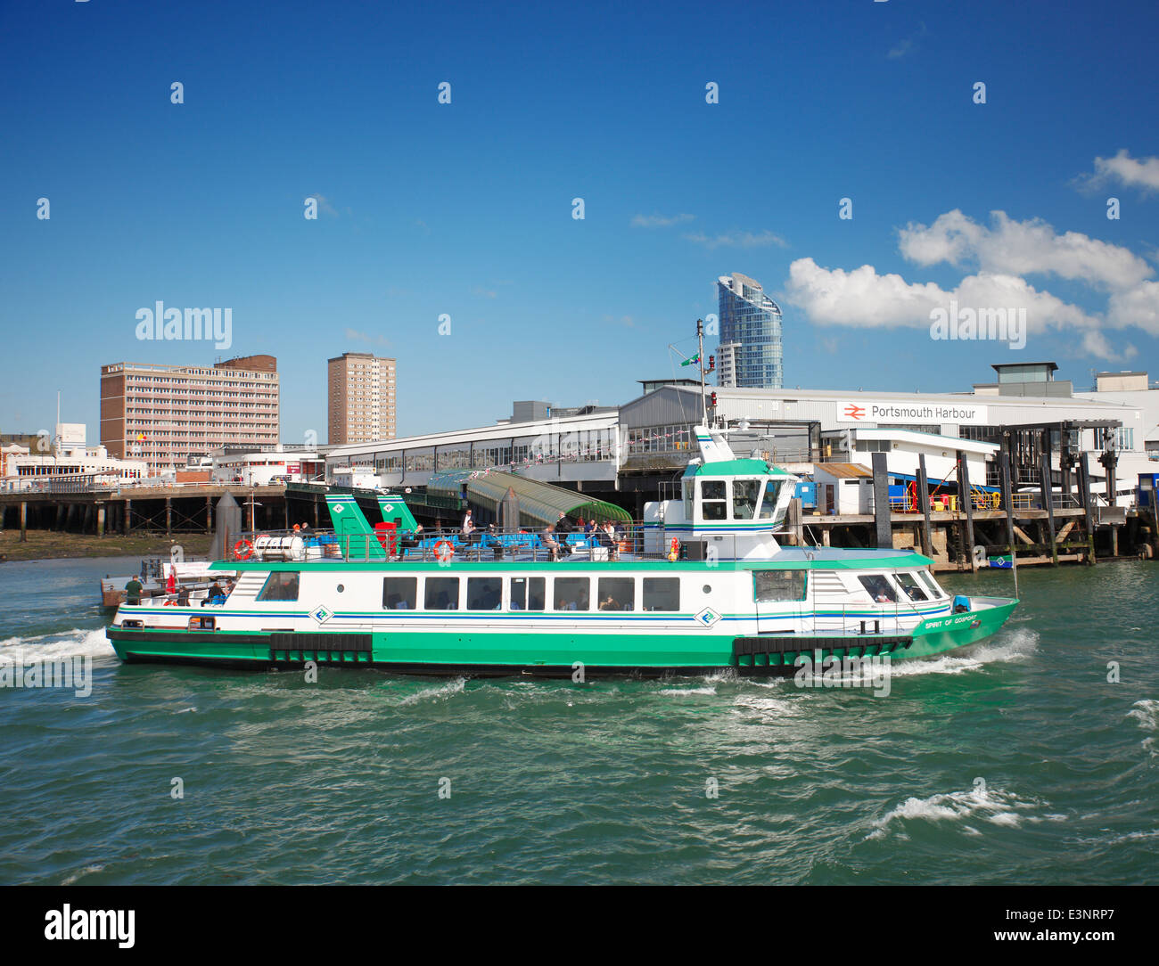 Esprit de Gosport, traversier de passagers le port de Portsmouth. Banque D'Images