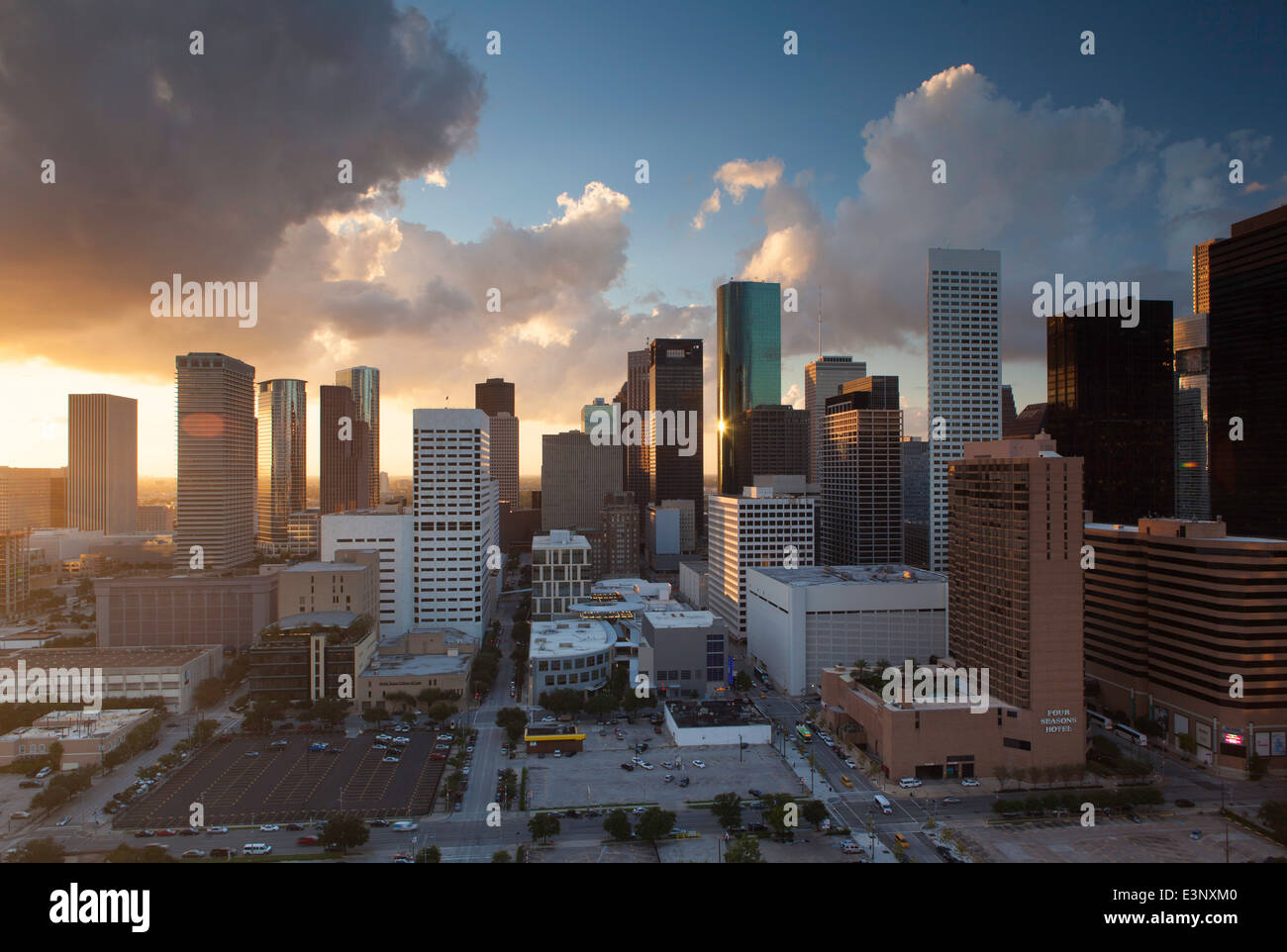 Le centre-ville de Ville, Houston, Texas, États-Unis d'Amérique Banque D'Images