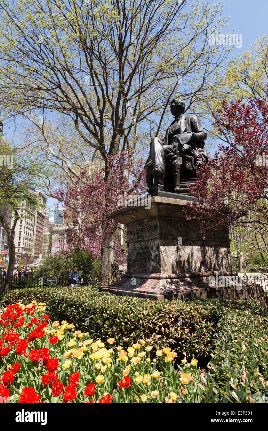 William Henry Seward Sr. Statue, Madison Square Park à 23ème rue et la 5ème Avenue , NEW YORK Banque D'Images