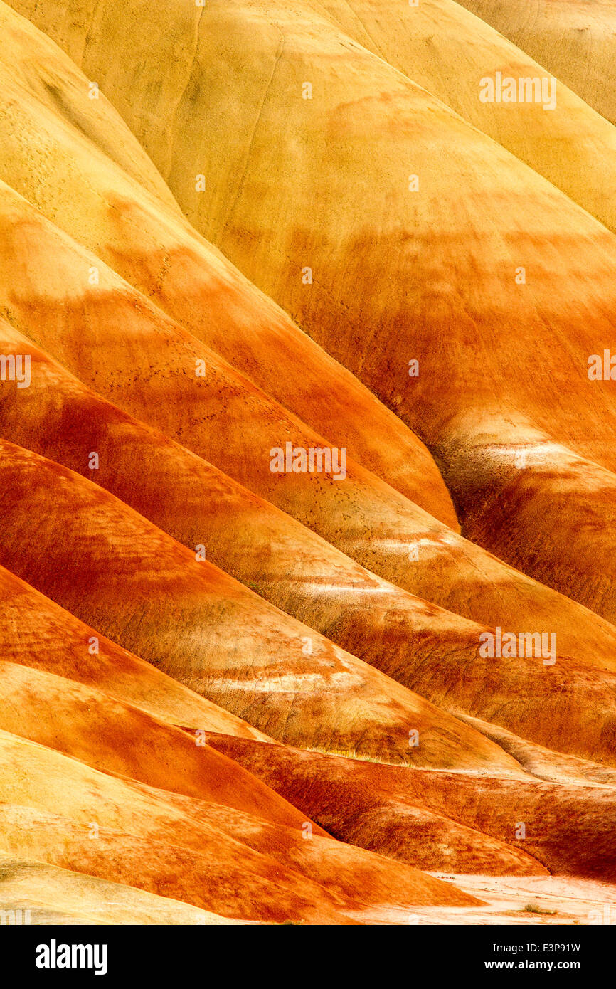 Les collines peintes dans le John Day Fossil jumeaux National Monument près de Mitchell, Oregon, USA Banque D'Images