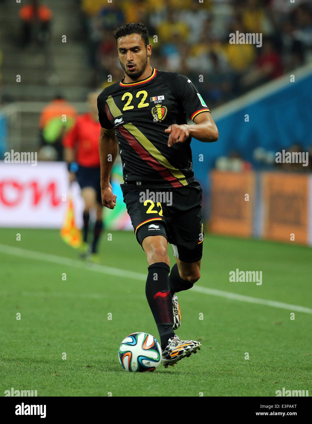 San Paulo, Brésil. 26 Juin, 2014. Finales de la Coupe du Monde 2014, phase de groupe. La Corée du Sud contre la Belgique. Nacer Chadli (Belgique) : Action de Crédit Plus Sport/Alamy Live News Banque D'Images